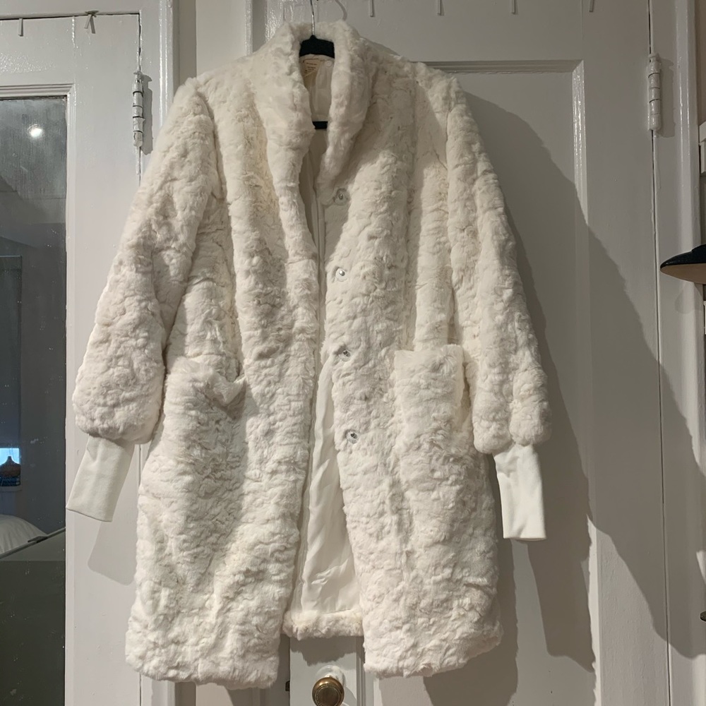 Faux fur coat